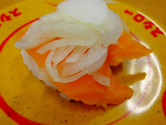 オニオンサーモン_スシロー歌島店