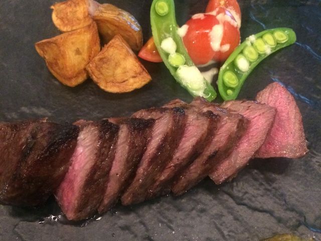 イチボのステーキ柔らかくて最高_むさし