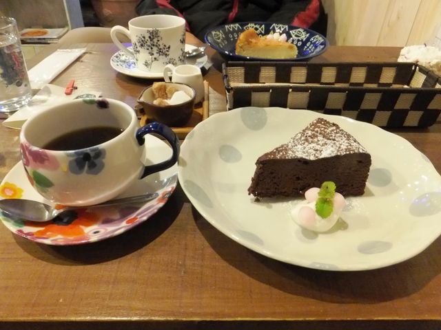半熟チョコケーキセット_つぐみカフェ