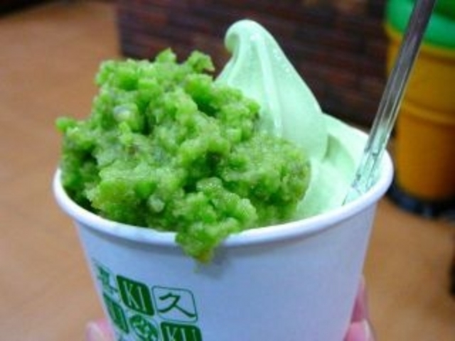 ずんだソフト☆_喜久水庵 イオンモール盛岡店
