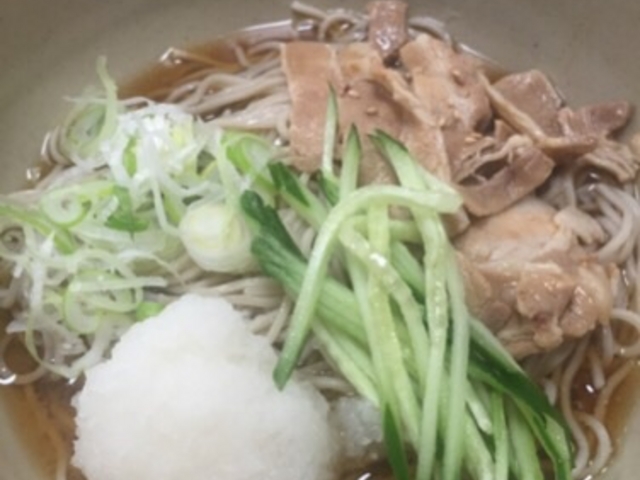 肉おろし蕎麦です。_生そば箱根読売ランド前店