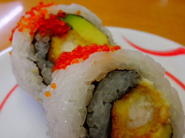 海老フライアボカドロール_大阪回転すし スシロー 高陽店