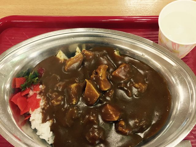 野菜カレーだったかな?ごろごろ入ってます。_カレーショップ インデアン フクハラ西18条店