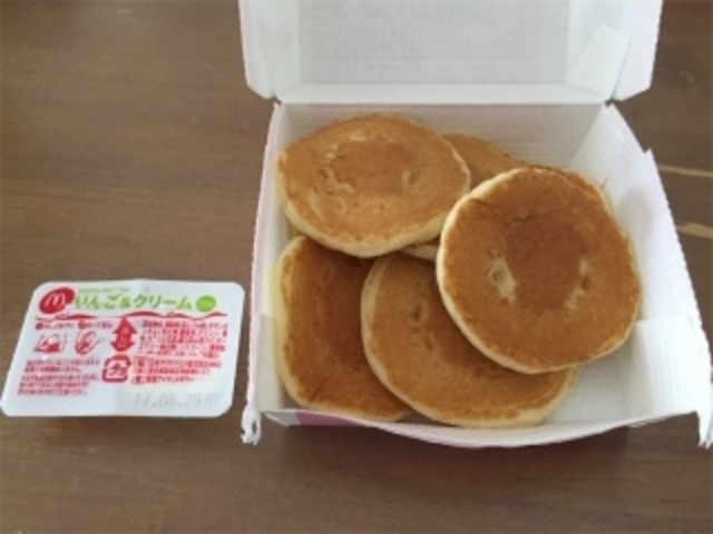 サービスのプチパンケーキ♪_マクドナルド 福岡新天町店