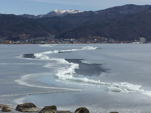 浪漫の道_諏訪湖の御神渡り