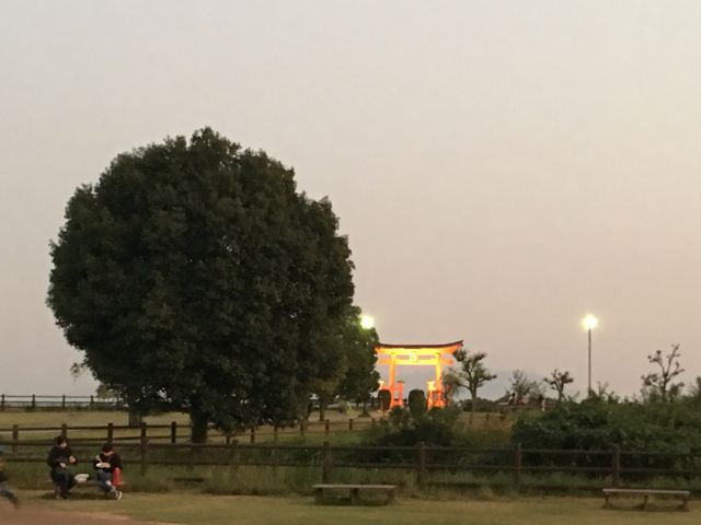 芝生広場。_宮島サービスエリア(下り線)