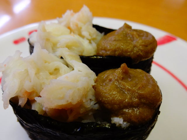 ずわい蟹軍艦_スシロー 竹の塚ピーくんプラザ店