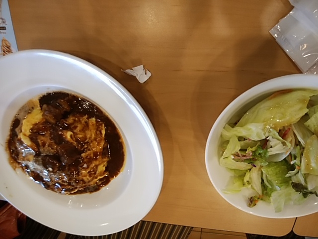 オムライスビーフシチューソース_ガスト 伊豆長岡店