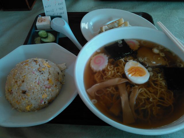 チャーハンセット760円(ランチは50円引き)_丸十食堂