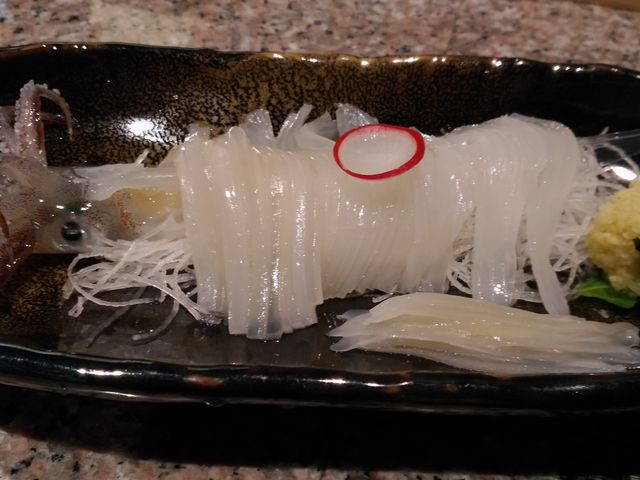 活イカ刺身_いか清 大門