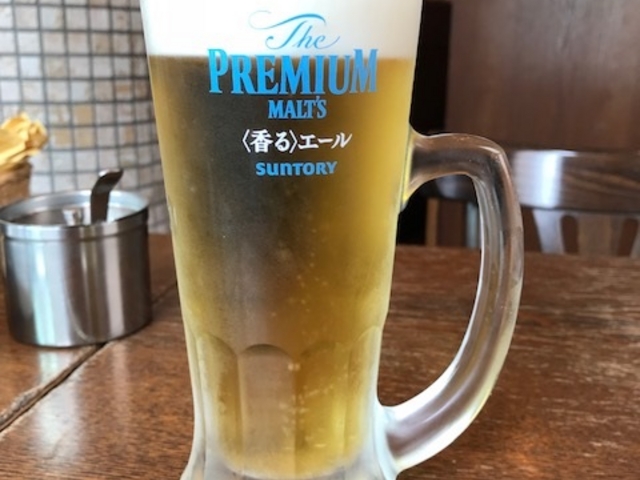 暑さに負けて生ビールを_TOSCANA(トスカーナ) 経堂店