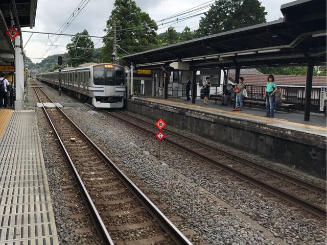【JR北鎌倉駅】ホームと線路_JR北鎌倉駅