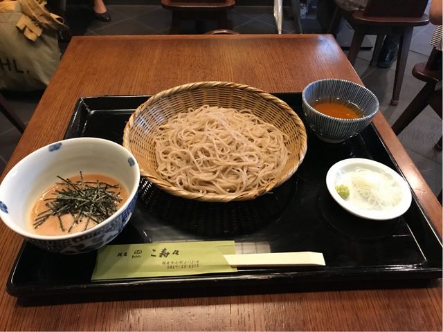 【段葛 こ寿々】とろそば950円_段葛 こ寿々