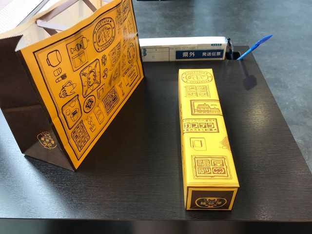 土産に買ったカステラ_福砂屋 仲見世店