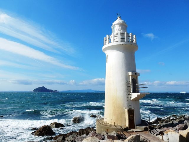 伊良湖岬灯台と神島_伊良湖岬灯台