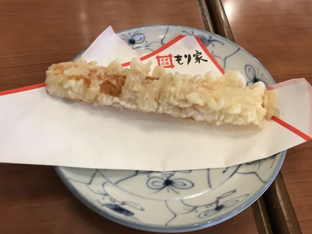 ちくわ天 もちろん揚げたて_本格手打 もり家