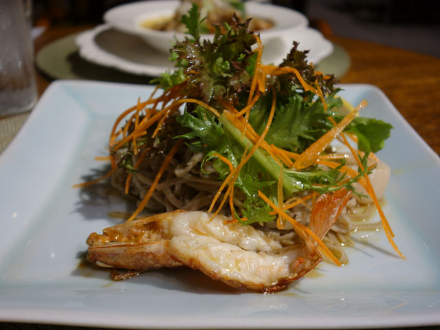 海老とホタテ蕎麦_悠日Cafe