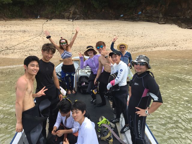 孤島到着時の写真_ナイスダイブ