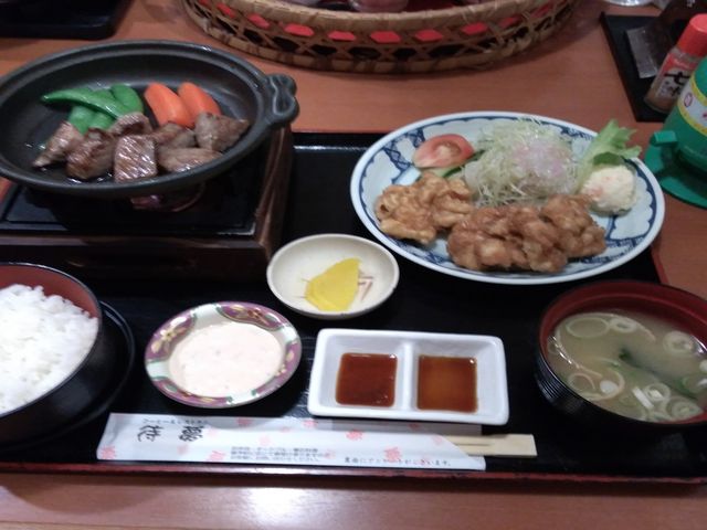 南蛮ステーキセット_レストラン待夢堤店
