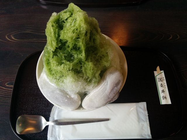 走井餅の載ったかき氷、750円。_走井餅老舗