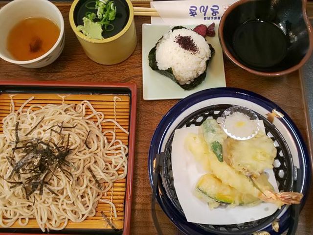 天ざる定食_レストラン三紀