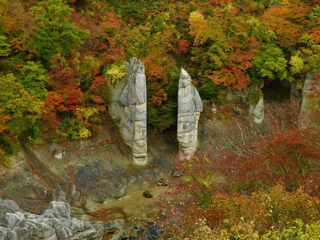 秋の夫婦岩_夫婦岩