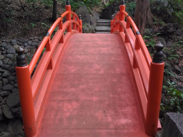 朱塗りの橋_通天橋(小石川後楽園)