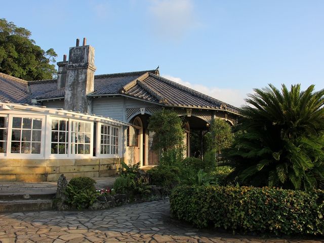 夕日の差す旧グラバー住宅。_旧グラバー住宅