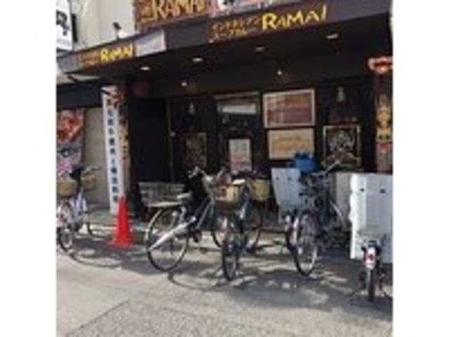 自転車でみなやってくる_アジアンバー ラマイ 大阪あびこ店