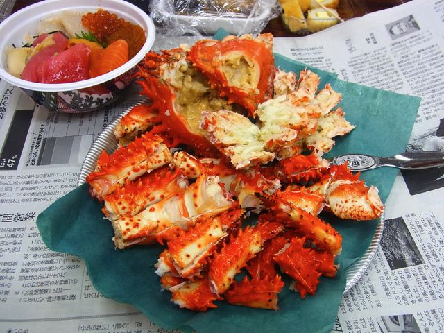 花咲かに。食べやすいようにさばいてくれます。_和商市場