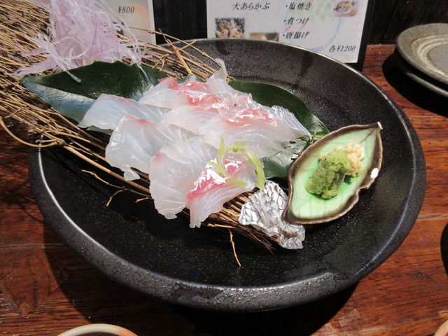 天然鯛のお造り。_きんぎょ