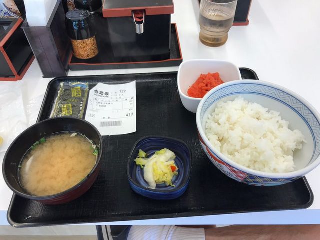 明太子の朝定食_吉野家 天神サザン通り店
