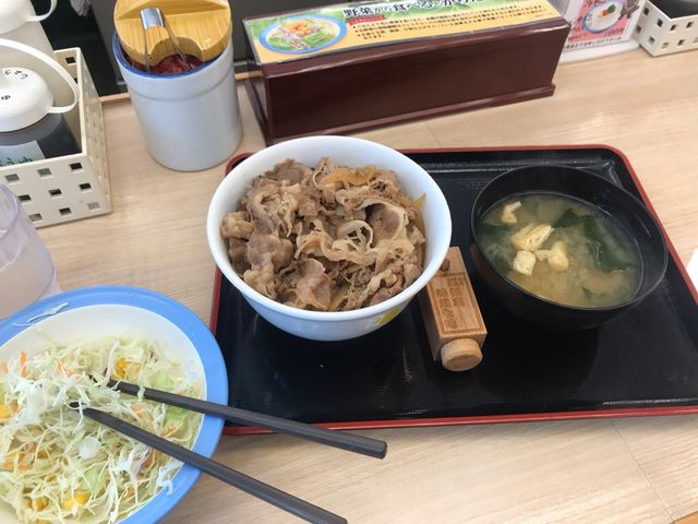 牛丼セット_すき家 仙台定禅寺通店