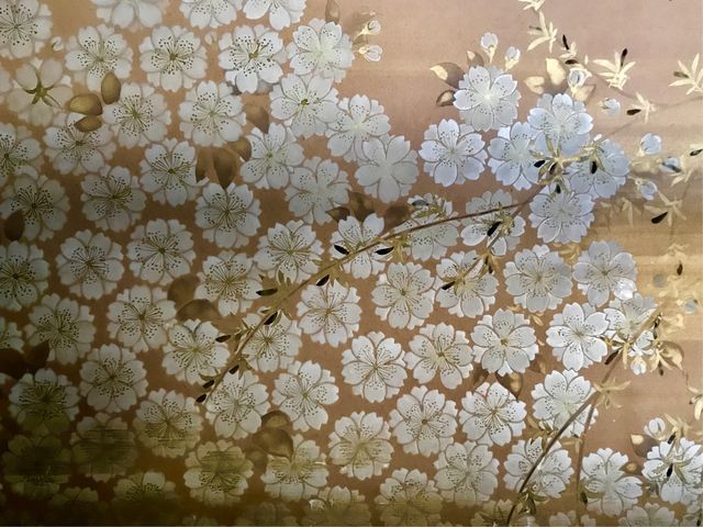 【旧朝倉家住宅】2階の広間の襖絵です。_旧朝倉家住宅