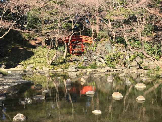 【大堰川(小石川後楽園)】渡月橋からの眺め_大堰川(小石川後楽園)