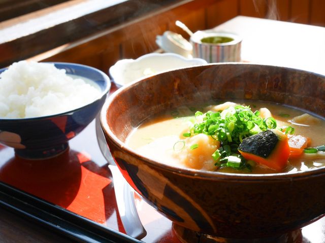 だんご汁セット \800-_やまいち食堂