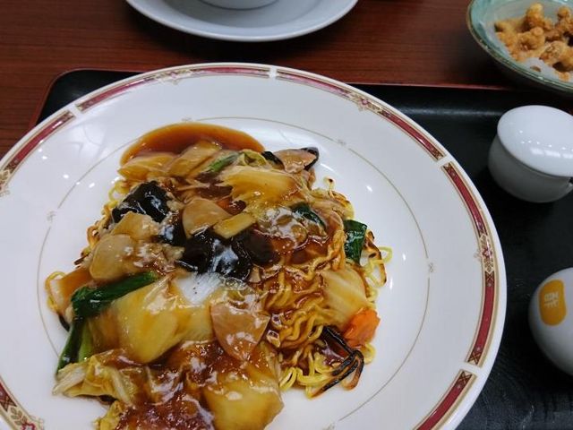 あんかけ焼きそば_三笠天然温泉太古の湯