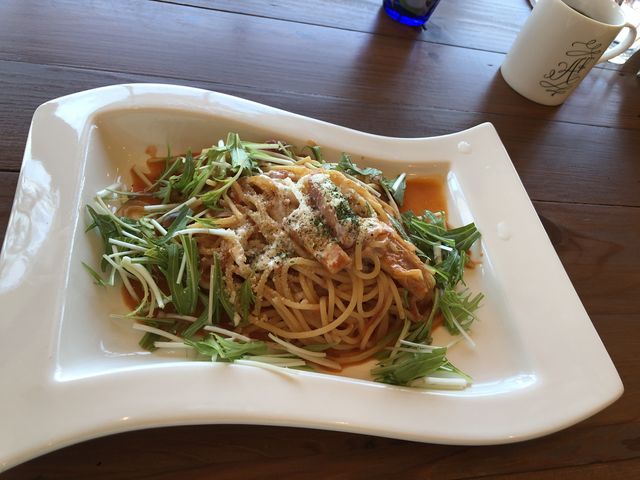 ランチのパスタです。_カフェ アンジェ・フレーゼ
