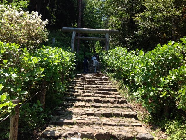 参道は少し急です_太平山