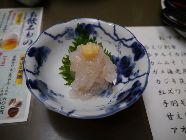 白エビの刺身_居酒屋十魚八