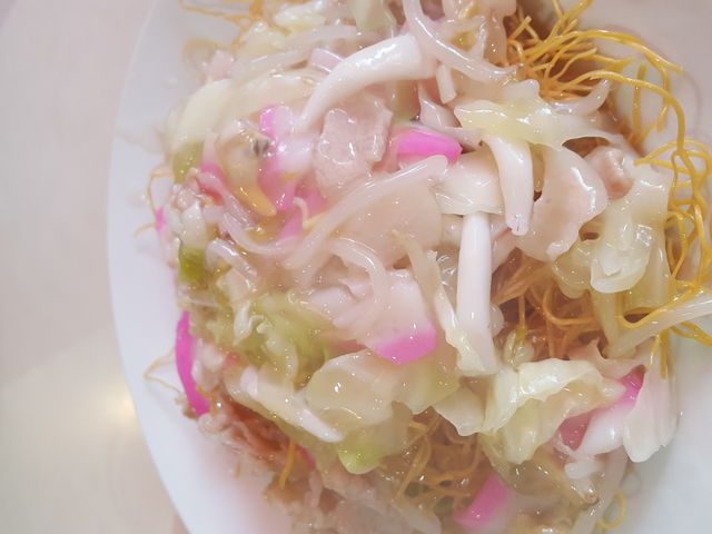 自分の好きな皿うどん美味しかった_思案橋ラーメン