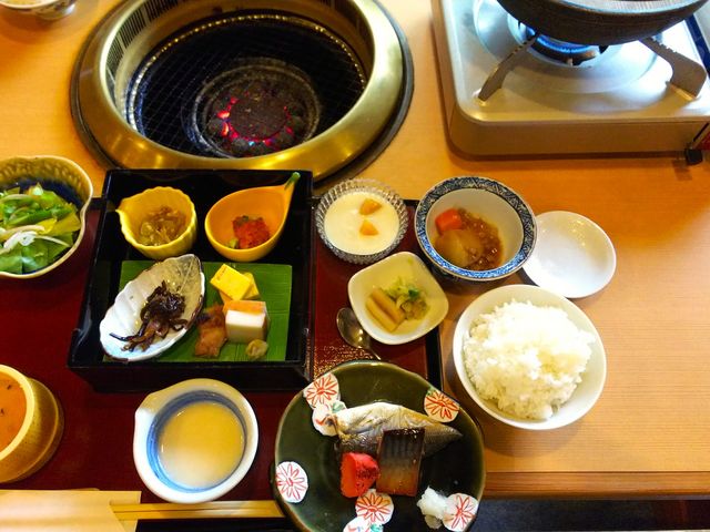 朝食_箱根小涌谷温泉 水の音