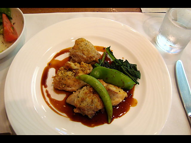 ビストロセット 肉(鶏)_フィーヌズ エルブ 橋立ベイホテル レストラン