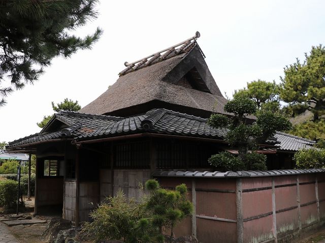 茶室。_温山荘園