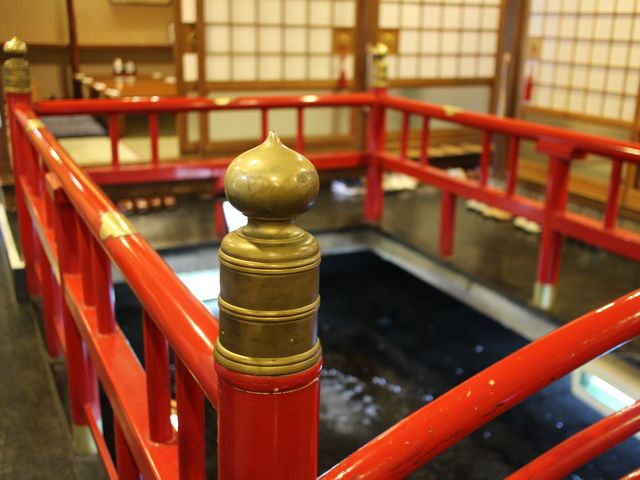 中には鯉が泳いでいます_旭川お城の鯉寿し