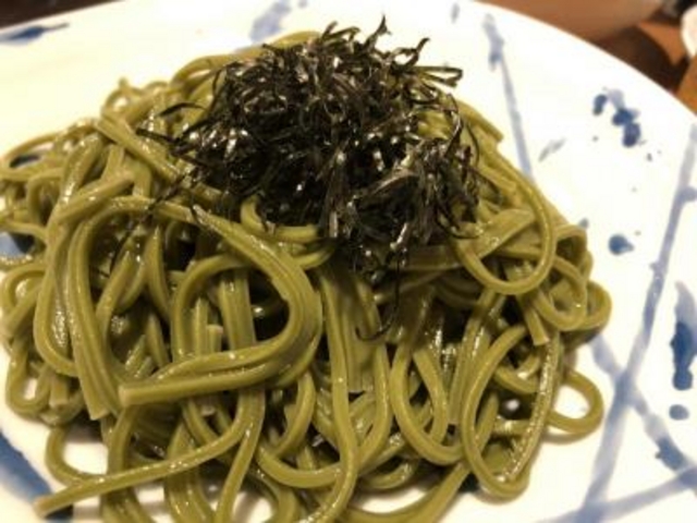 茶そば_天ぷら酒場 ゴロー 静岡
