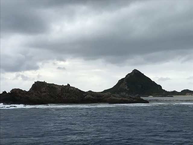 海から見た伊是名城跡_伊是名城跡