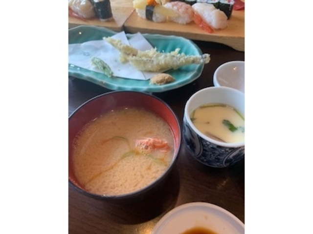茶わん蒸し+味噌汁_田舎鮨本陣