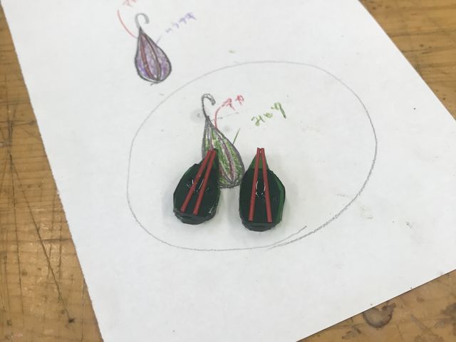 ピアス_ステンドグラス仙臺ガラス工房