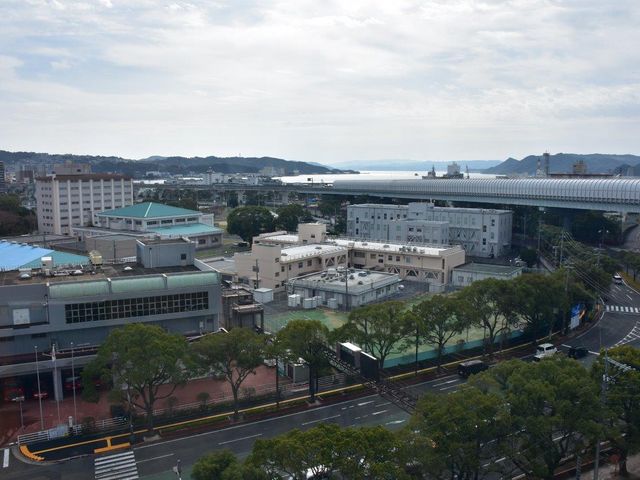 海上自衛隊佐世保史料館 展望フロアからの眺め_海上自衛隊佐世保史料館(セイルタワー)